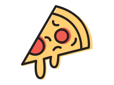 Pizza Slice Logo Template