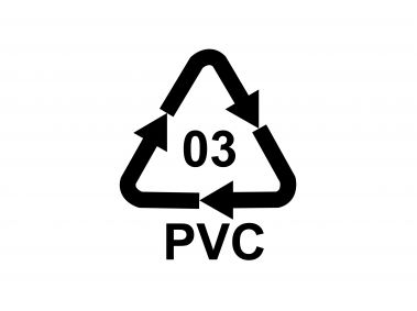 Plastic Recycle PVC 03 Polyvinyl Chloride Logo