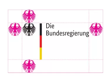 Platzierung und Schutzzone Logo