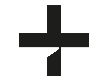 Plus Geometric Shape Logo Template