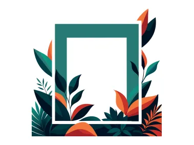 Premium Stylish Floral Frame Vector