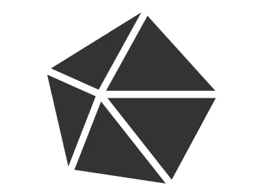 Prismatic Abstract Triangles Shape Logo Template