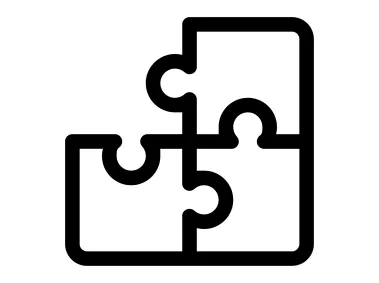Puzzle Shape Logo