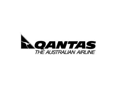 Qantas Australian Airline Black Logo