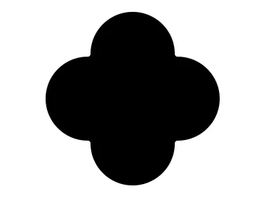 Quatrefoil Geometric Shape Logo Template