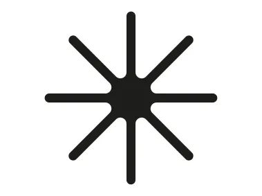 Radiant Burst Vector Shape Logo Template