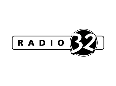 Radio 32 2010 Years Black Logo