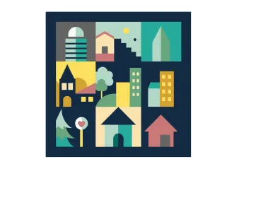 Real Estate Design Cityscape Vector