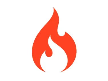 Red Flame Logo Template