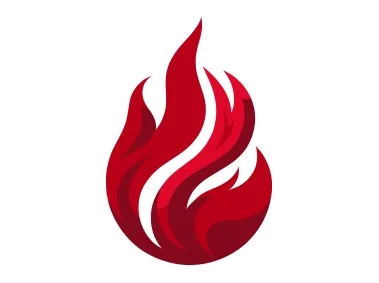 Red Flame Logo Template