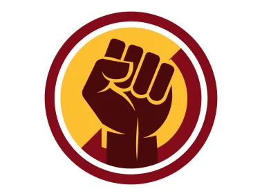 Red Freedom Fist Design Logo Template