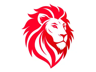 Red Lion Head Logo Template