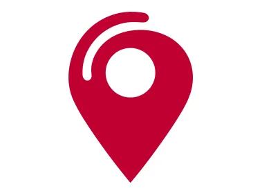 Red Map Pin Logo Template