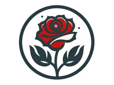 Red Rose Logo Template