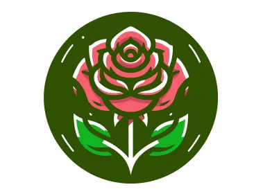 Red Rose Logo Template