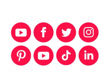Red Social Media Logo