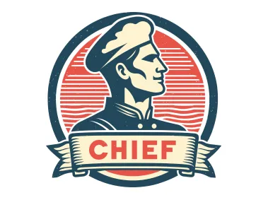 Retro Chef Logo Template