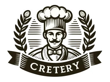 Retro Pastry Chef Logo Template