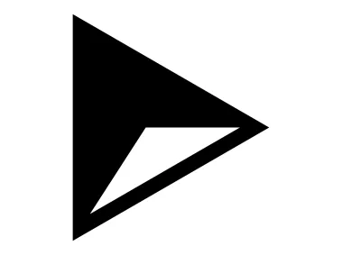 Right Triangle Shape Design Logo Template