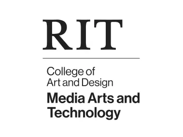 RIT 2018 CAD Media Arts and Tech Vertical Black Logo