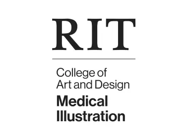 RIT 2018 CAD Medical Illustration Vertical Black Logo