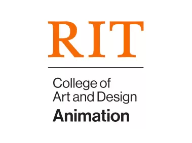 RIT Rochester Institute of Technology CAD Animation Vertical Logo