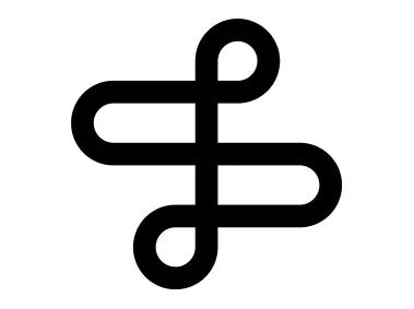 Road Sign Style Linear Shape Logo Template