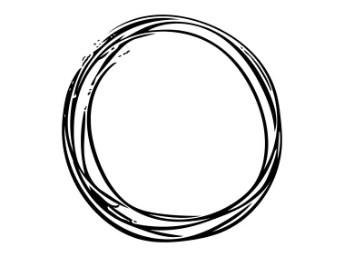 Round Decorative Wicker Frame of Cut Branches Logo Template