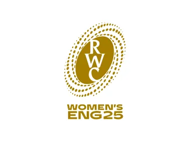 RWC Rugby World Cup Women's Eng 2025 Vertical Logo