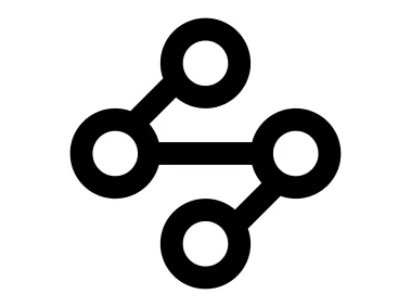 S Letter Connection Shape Logo Template