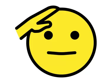 Saluting Face Emoji Icon