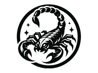 Scorpion in Circle Logo Template