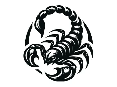 Scorpion in Circle Logo Template