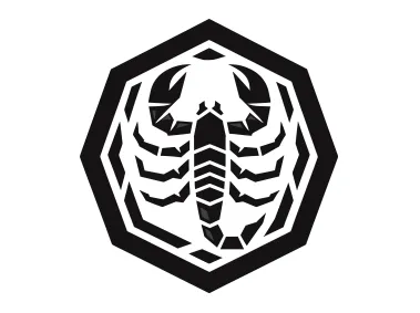 Scorpion in Heptagon Logo Template
