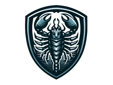 Scorpion in Shield Logo Template
