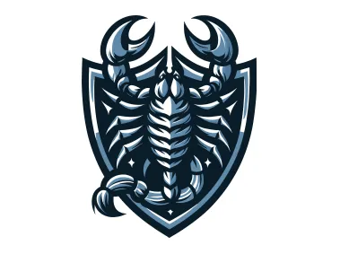 Scorpion in Shield Logo Template