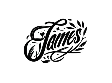 Script Signature for the name James Vector