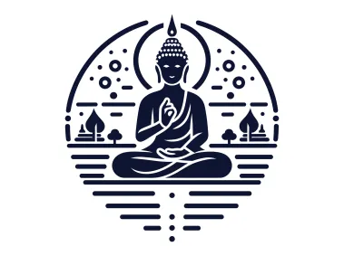 Serenity Enlightenment Buddha Meditation Vector