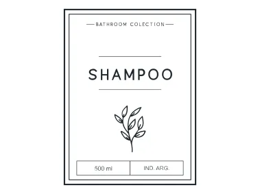 Shampoo Etiqueta Logo