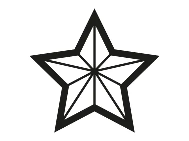 Abstract SVG Star Shape Design Logo Template