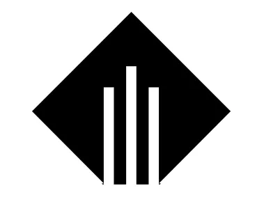 Shape with Lines in a Square Logo Template