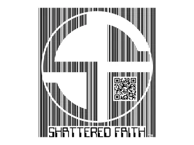 Shattered Faith Bar Code Logo
