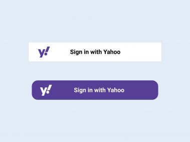 Sign in with Yahoo Button Logo