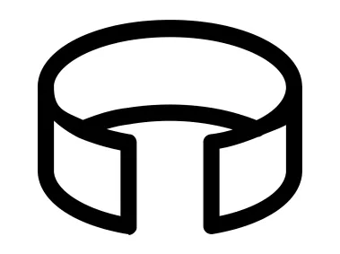 Simple 360 Degrees Shape Logo Template