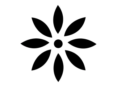 Simple Flower Shape Logo Template