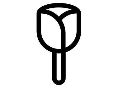 Simple Tulip Flower Icon