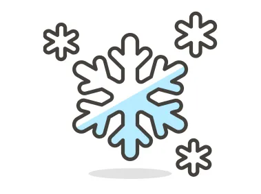 Snowflakes Emoji Logo