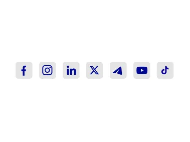 Social Media Icons Set Icon