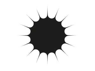 Solar Flare Vector Shape Logo Template