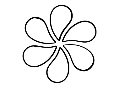 Spiral Linear Flower Logo Template